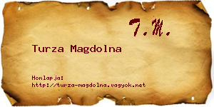 Turza Magdolna névjegykártya